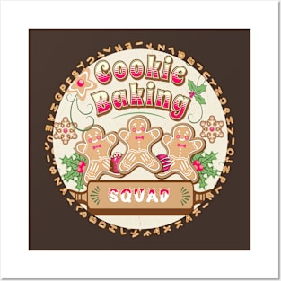 Cute Gingerbread Cookie Baking Squad Posters and Art